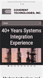 Mobile Screenshot of coherent-tech.com